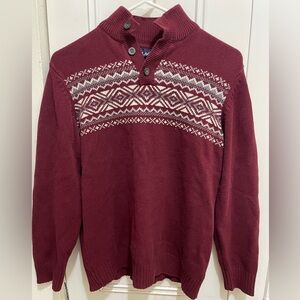 Children’s place burgundy sweater, size L 10/12